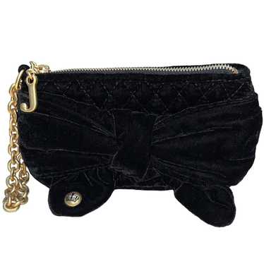 Juicy Couture Wristlet Clutch Vintage Black Velve… - image 1