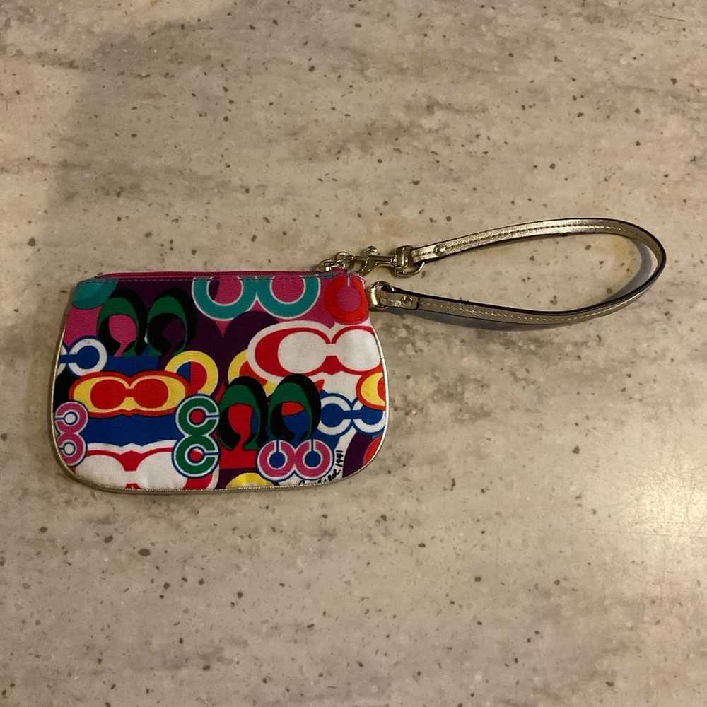 Coach wristlet colorful signature C EXCELLENT CON… - image 2