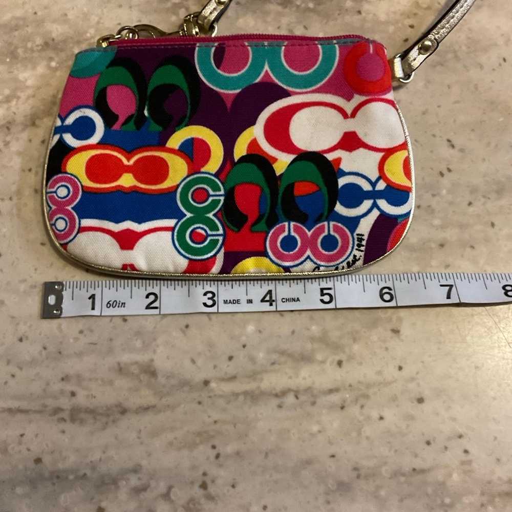 Coach wristlet colorful signature C EXCELLENT CON… - image 5