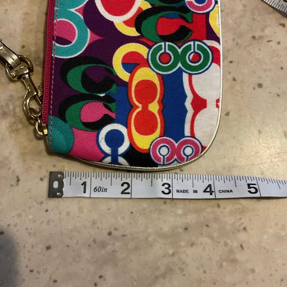 Coach wristlet colorful signature C EXCELLENT CON… - image 6