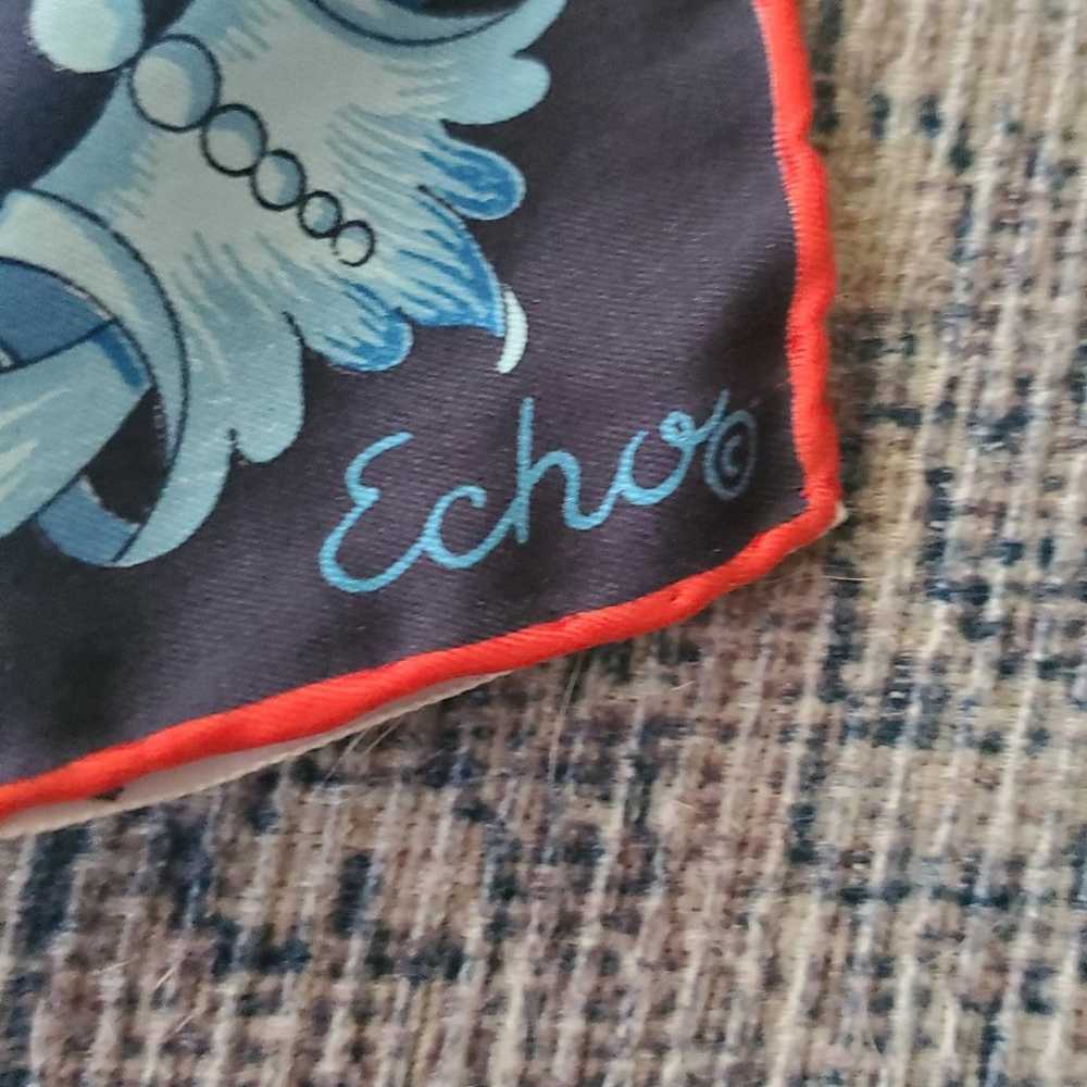 Vintage  echo silk scarf - image 3