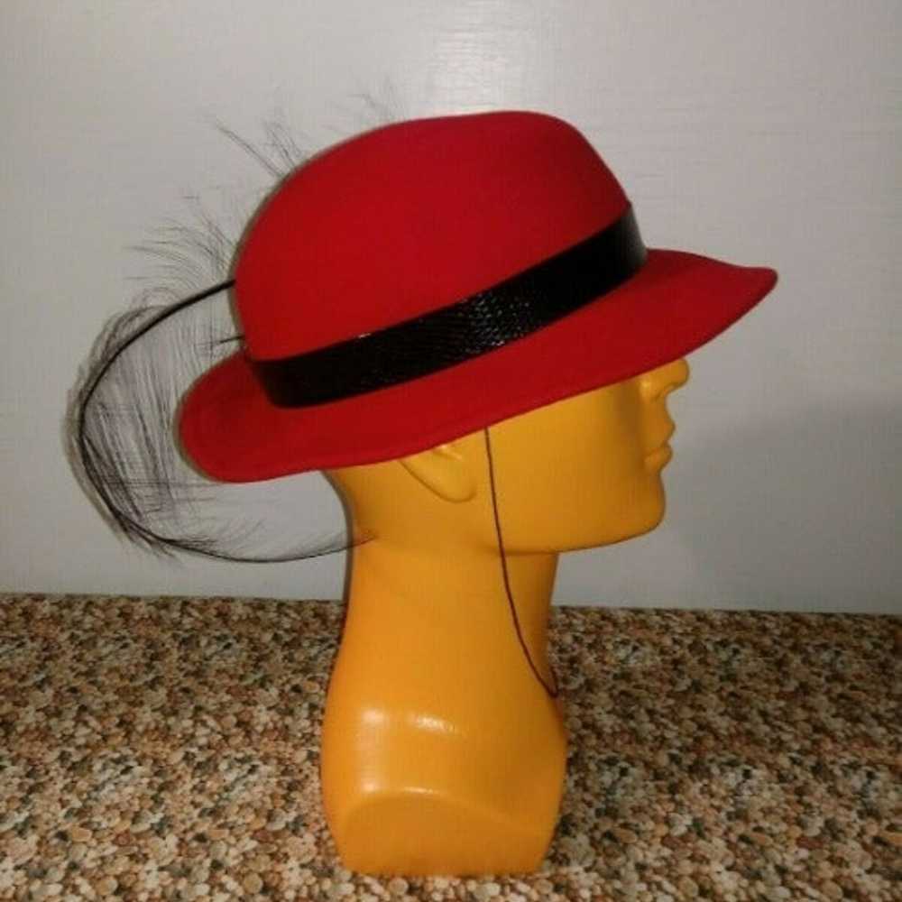 (VTG) ADOLFO II 100 % WOOL HAT - image 8