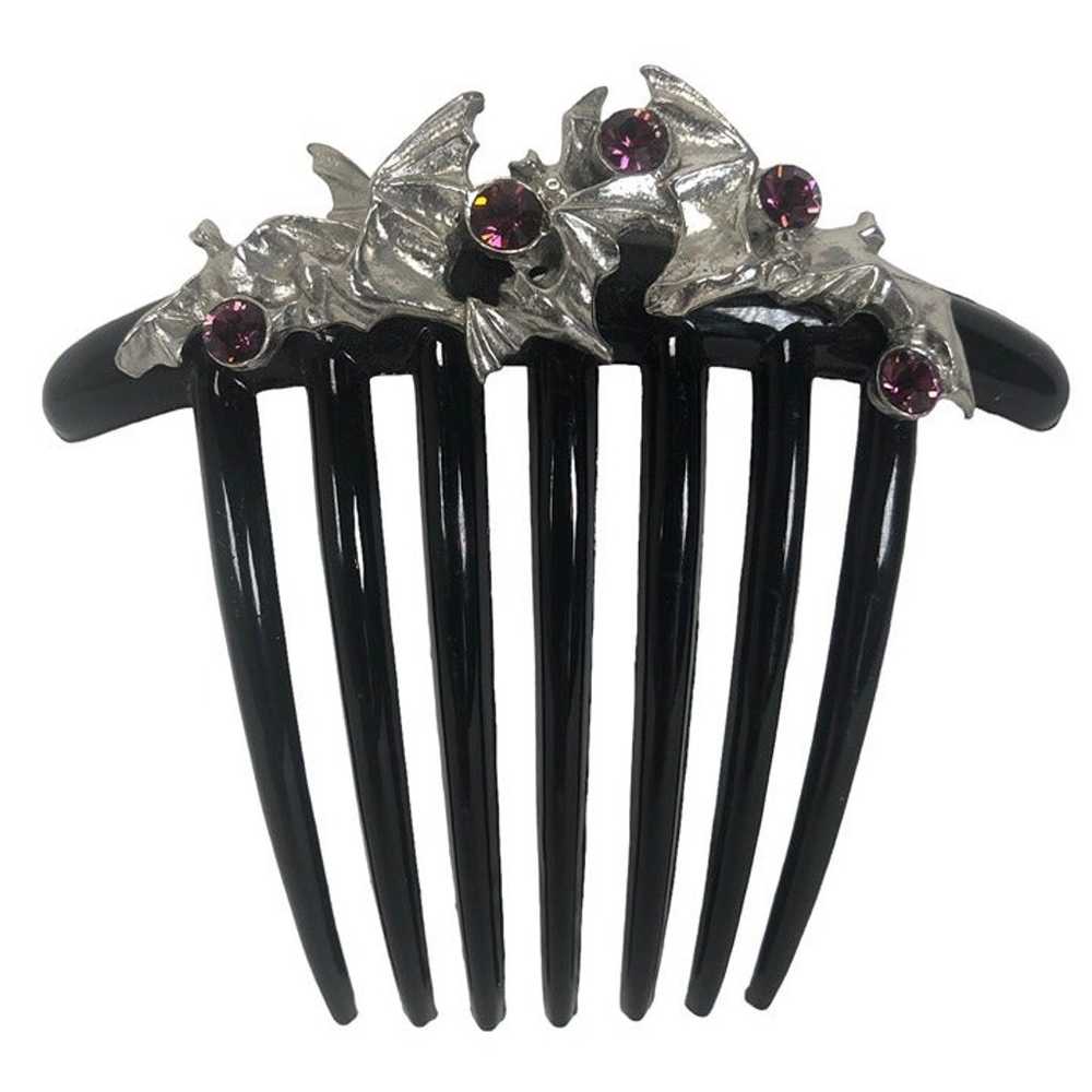 Alchemy Gothic Bats Hair Comb Slide Lolita Rockab… - image 2