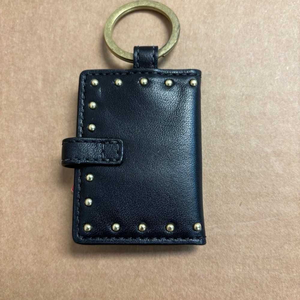 Coach Key Chain Leather 2 photo holder with Pink … - image 3