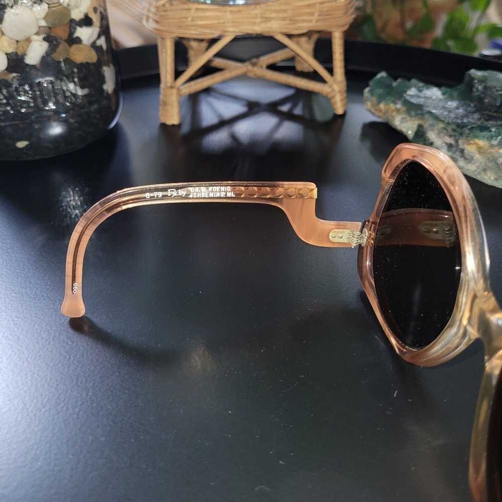 Vintage 70s Diane Von Furstenberg Sunglasses, Amb… - image 6