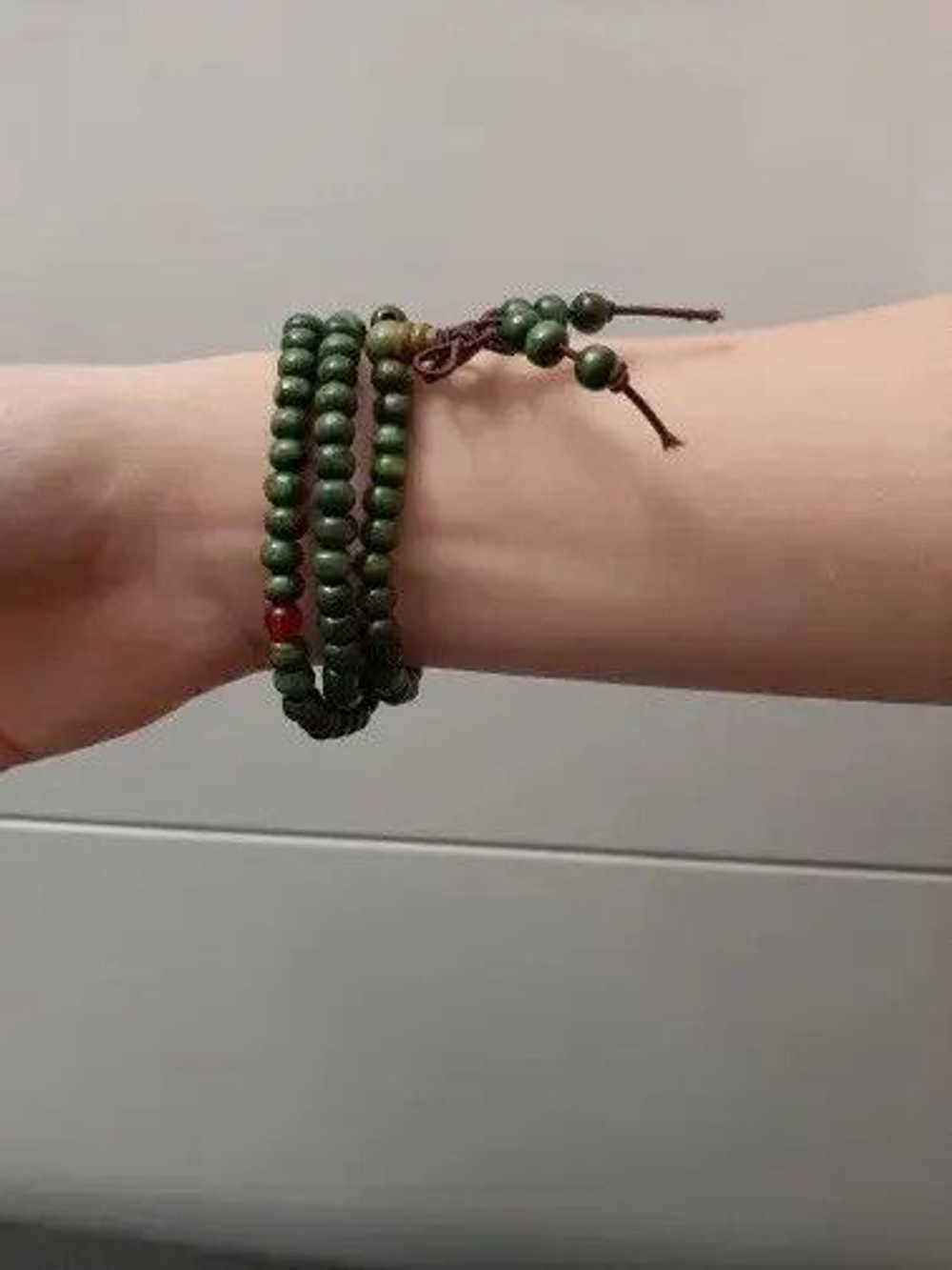 Handmade × Jewelry × Streetwear Green Bead Bracel… - image 2