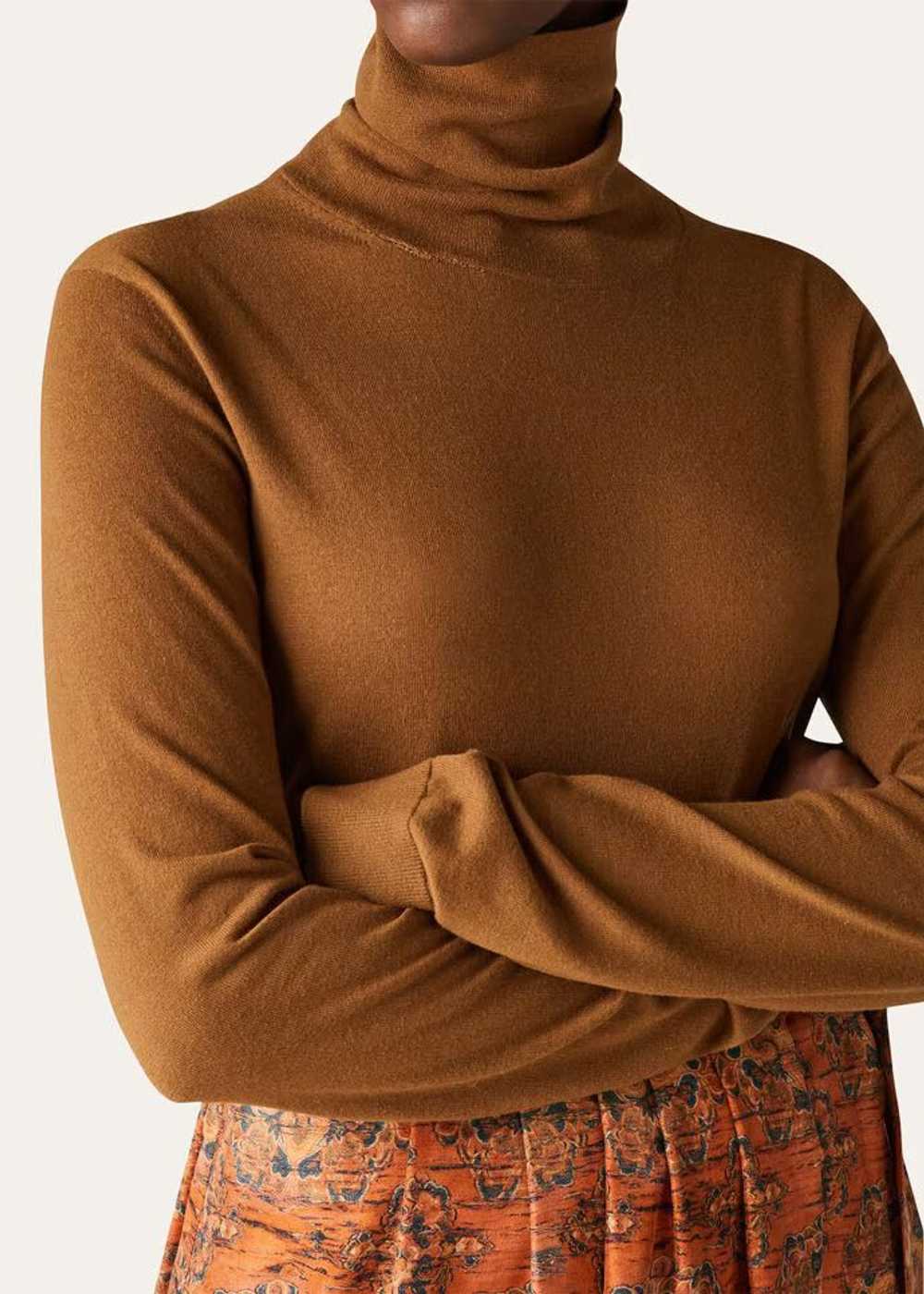 Loro Piana o1w1db10724 Neo Piuma Turtleneck Sweat… - image 3