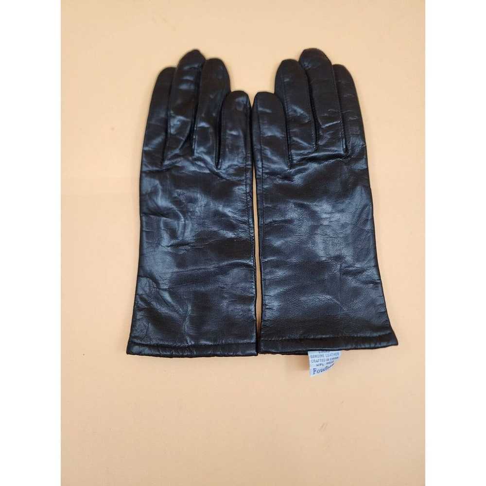 VINTAGE Fownes Womens Sz 7 Black Leather Driving … - image 1