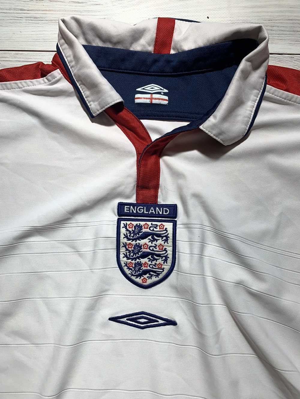 Soccer Jersey × Umbro England 2003/2005 football … - image 10