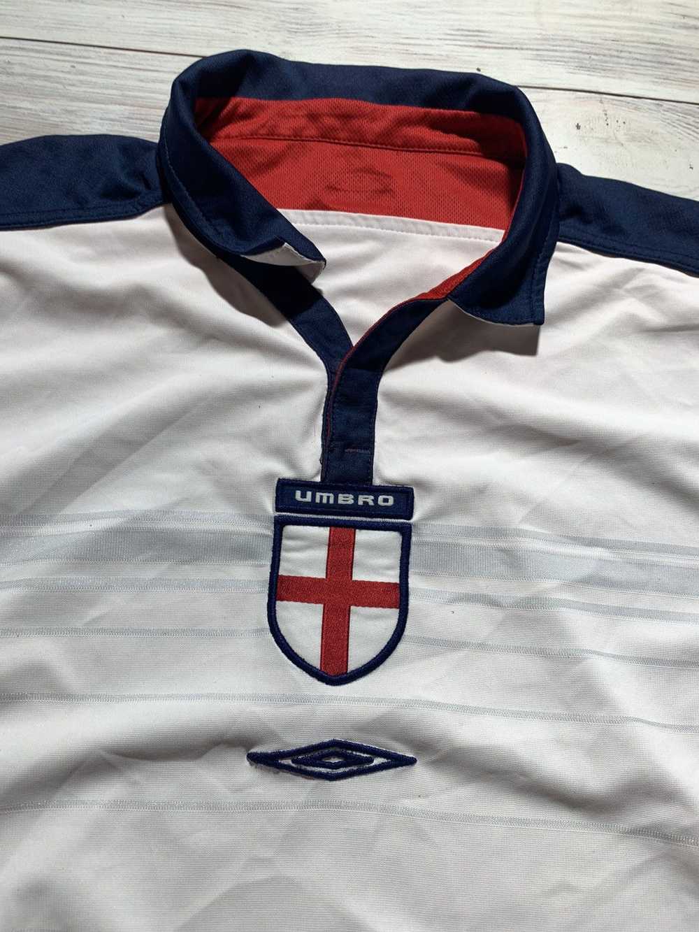 Soccer Jersey × Umbro England 2003/2005 football … - image 4