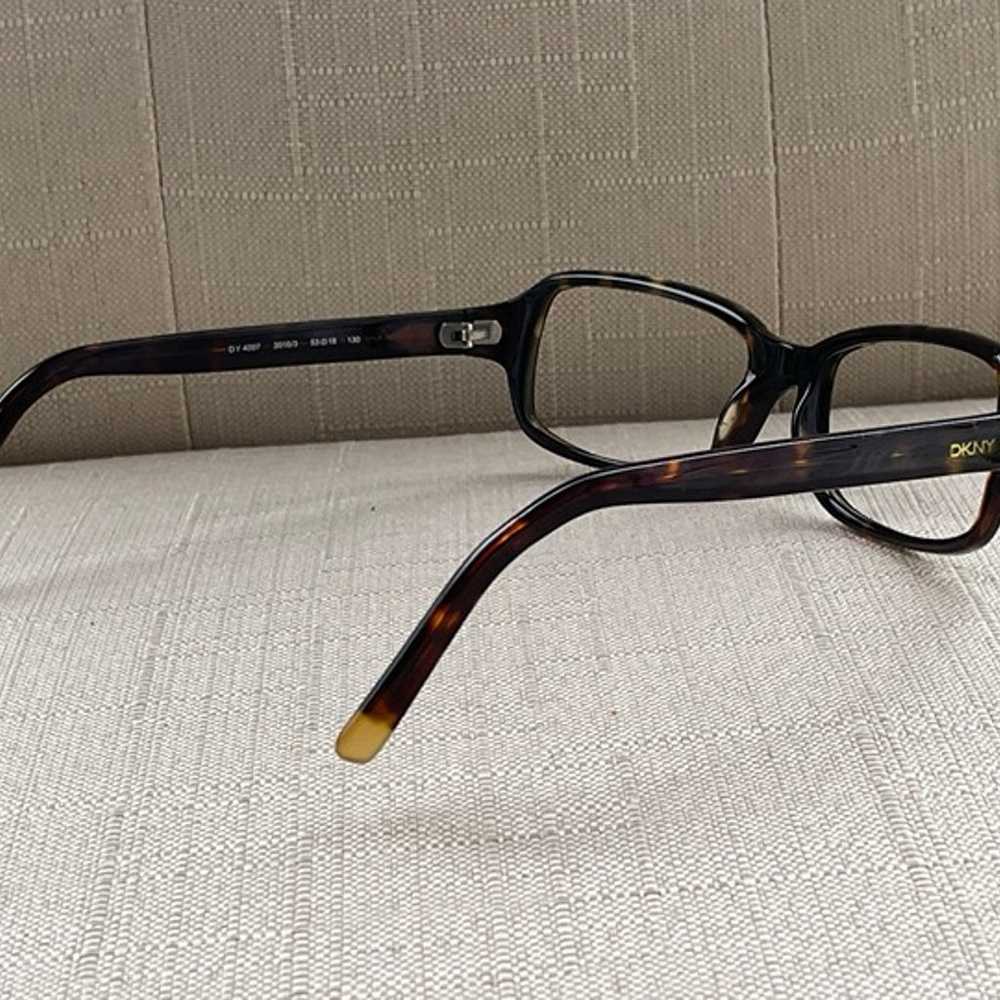 Vintage DKNY Women Eyeglasses Frame Brown Tortois… - image 11