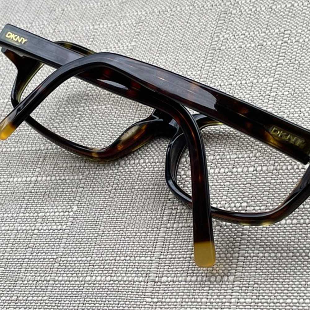 Vintage DKNY Women Eyeglasses Frame Brown Tortois… - image 4