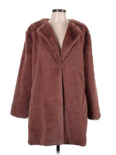 BB Dakota Women Pink Faux Fur Jacket L - image 1