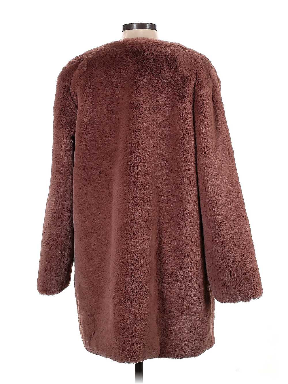 BB Dakota Women Pink Faux Fur Jacket L - image 2