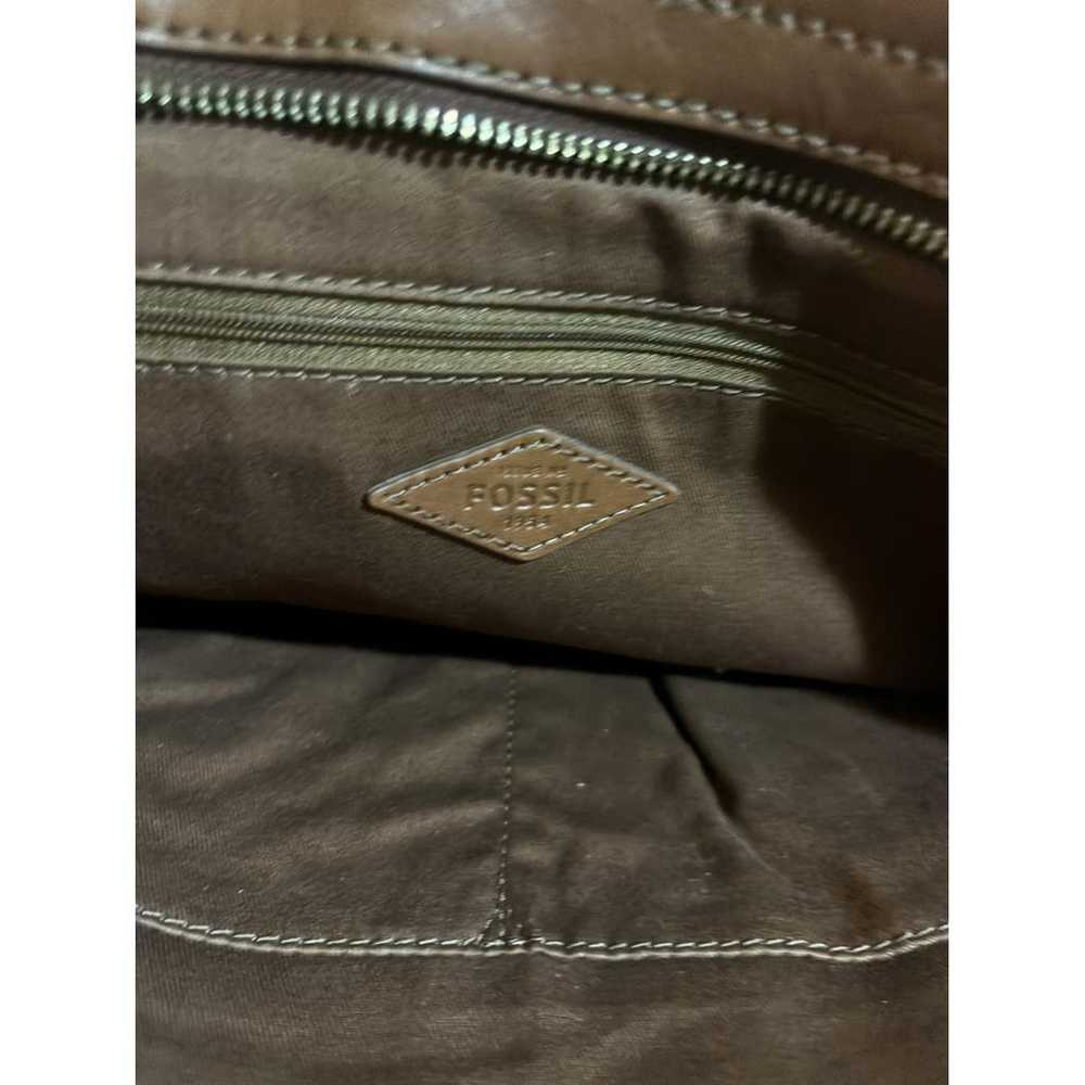 Fossil Leather handbag - image 5