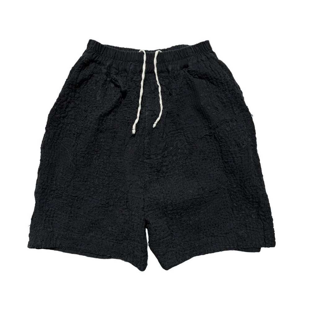 By Walid $900 Patchwork Boro shashiko shorts - image 1