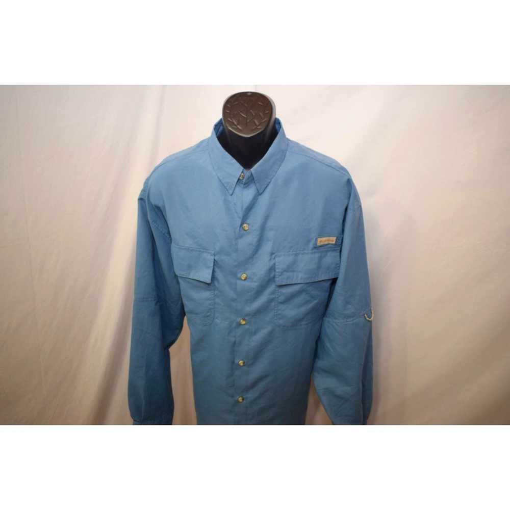 Vintage 25601 Mens Columbia Vented Blue Button Up… - image 2