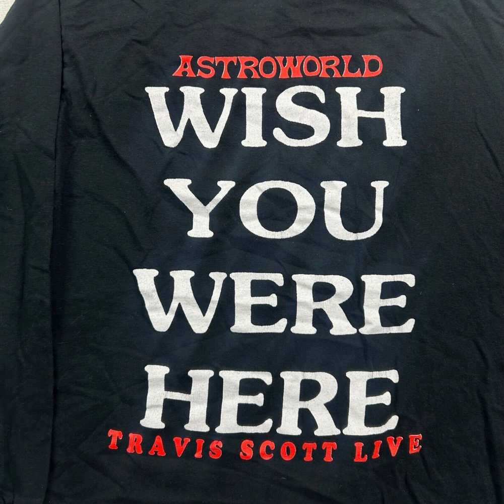 Gildan Travis Scott Shirt Adult Medium Black Long… - image 2