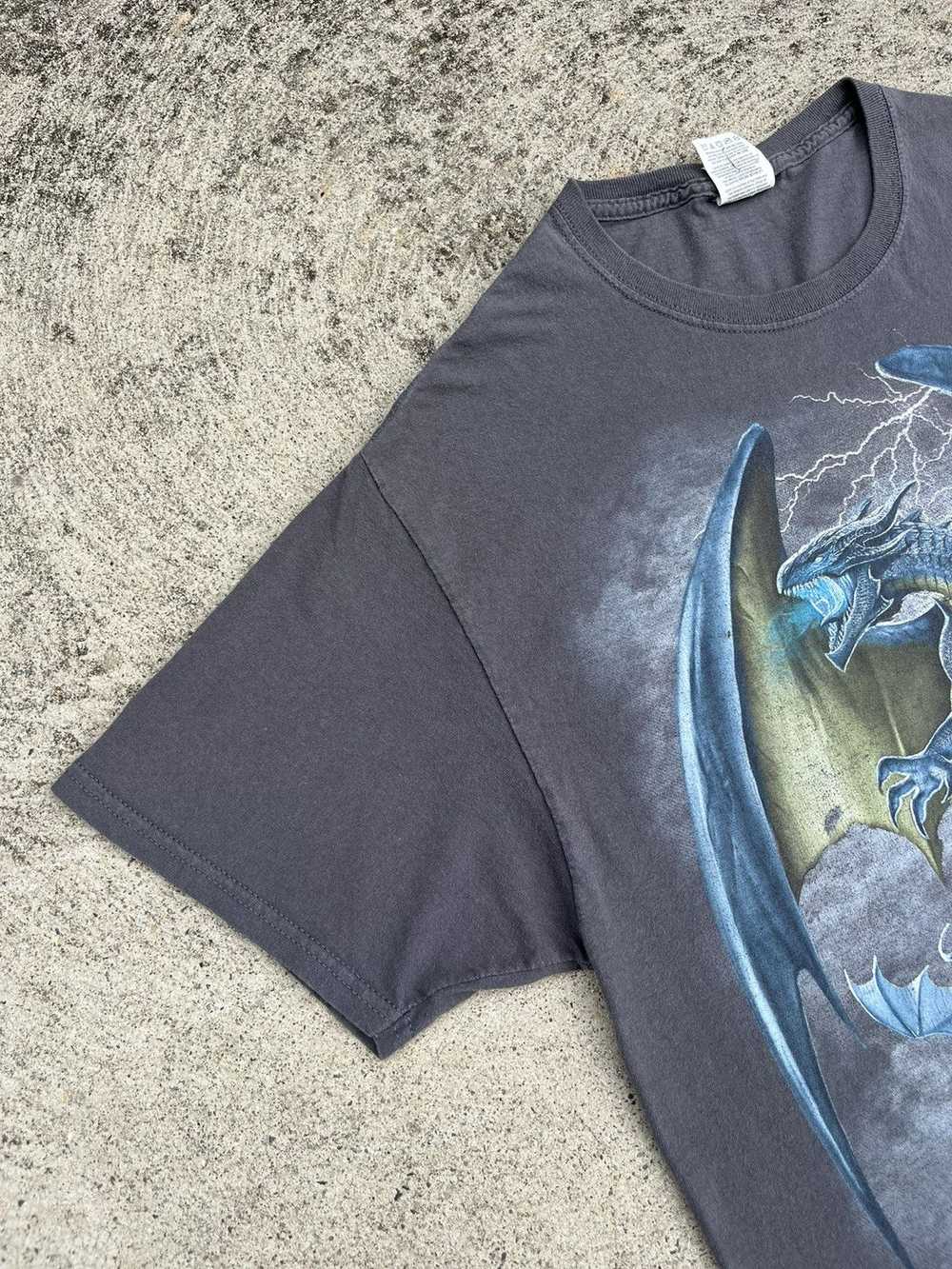 Vintage Vintage Y2K Gothic Dragons T-Shirt - image 4