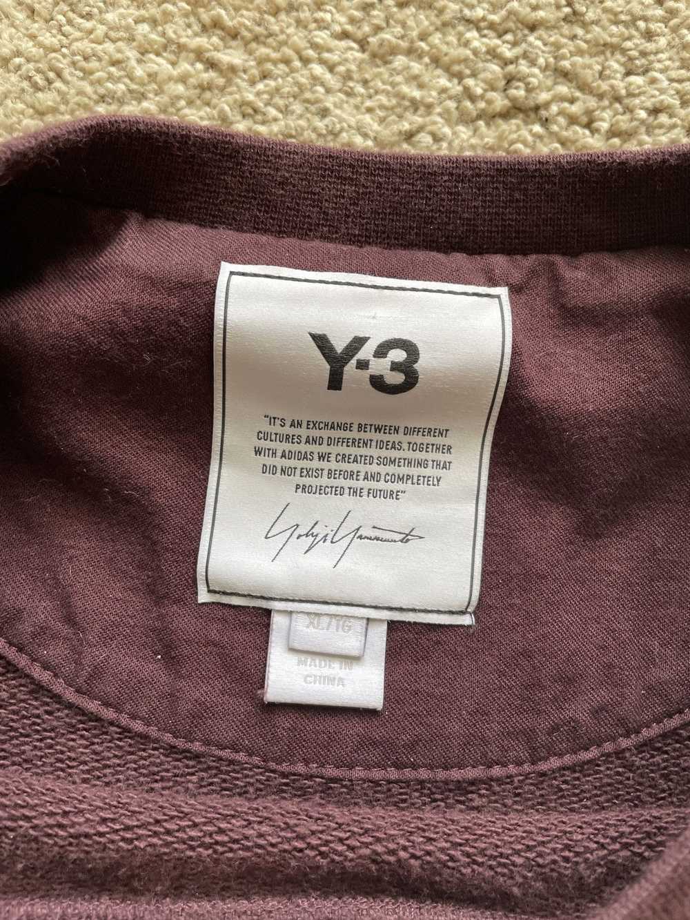 Y-3 Burgundy Y-3 Sweashirt 2021 - image 4