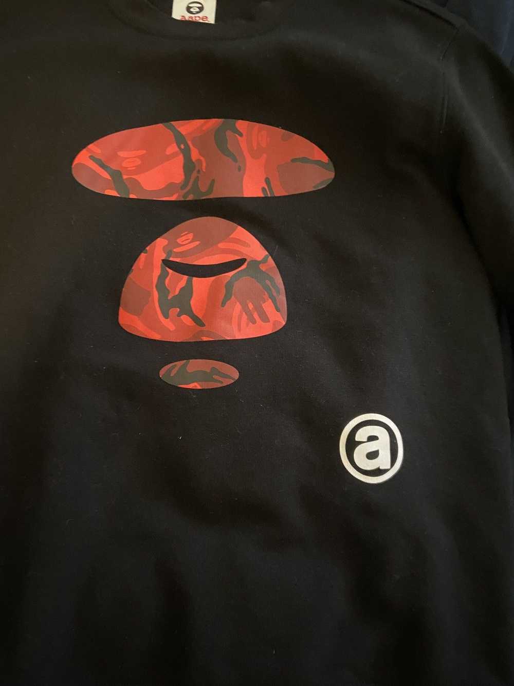 Aape × Bape Basic Black Sweatshirt - image 1