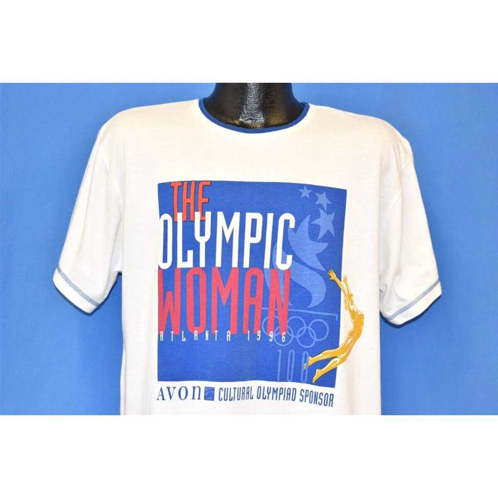 Vintage vtg 90s OLYMPIC WOMAN ATLANTA 1996 SUMMER… - image 1