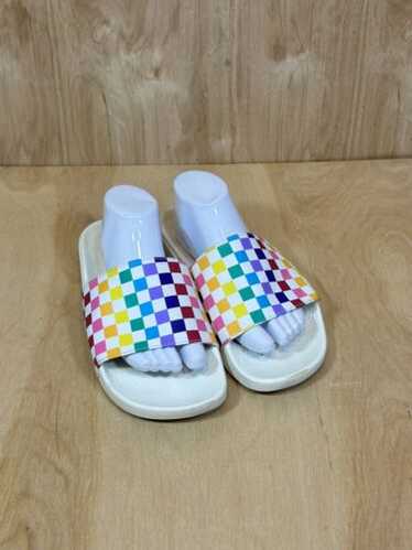 Vans Range Slides Wom 11 Multi Color Rainbow Chec… - image 1