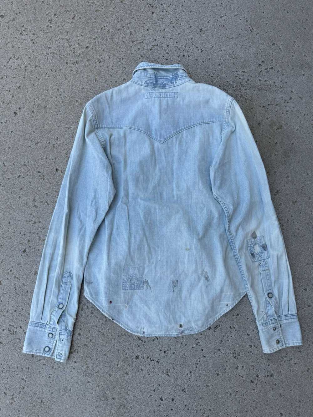 Kapital Kapital Boro Distressed Denim Button Up - image 2