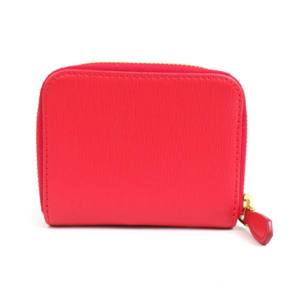 Prada PRADA Wallet/Coin Case Leather Red Women's … - image 2