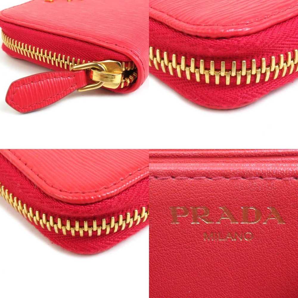 Prada PRADA Wallet/Coin Case Leather Red Women's … - image 5