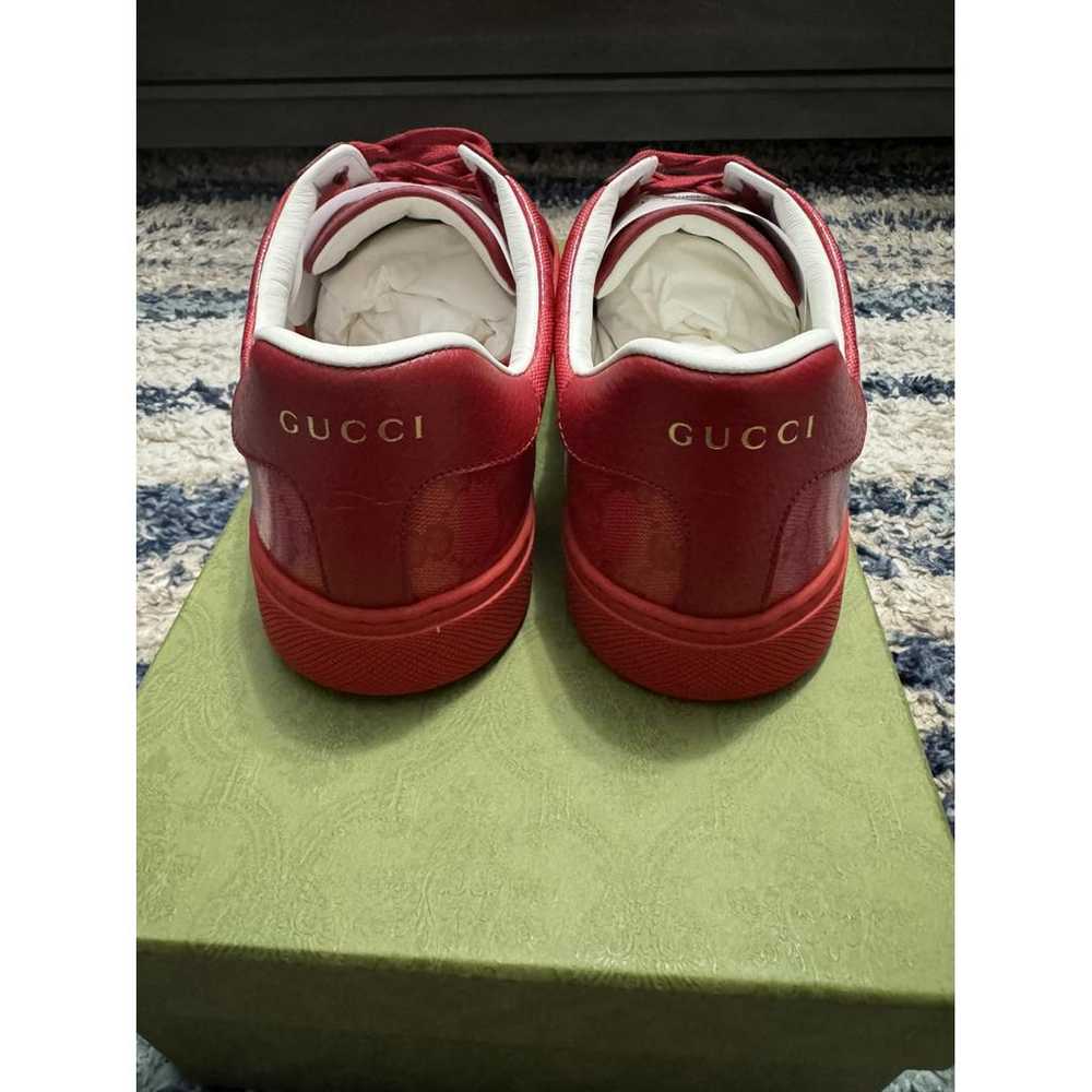 Gucci Ace patent leather low trainers - image 4