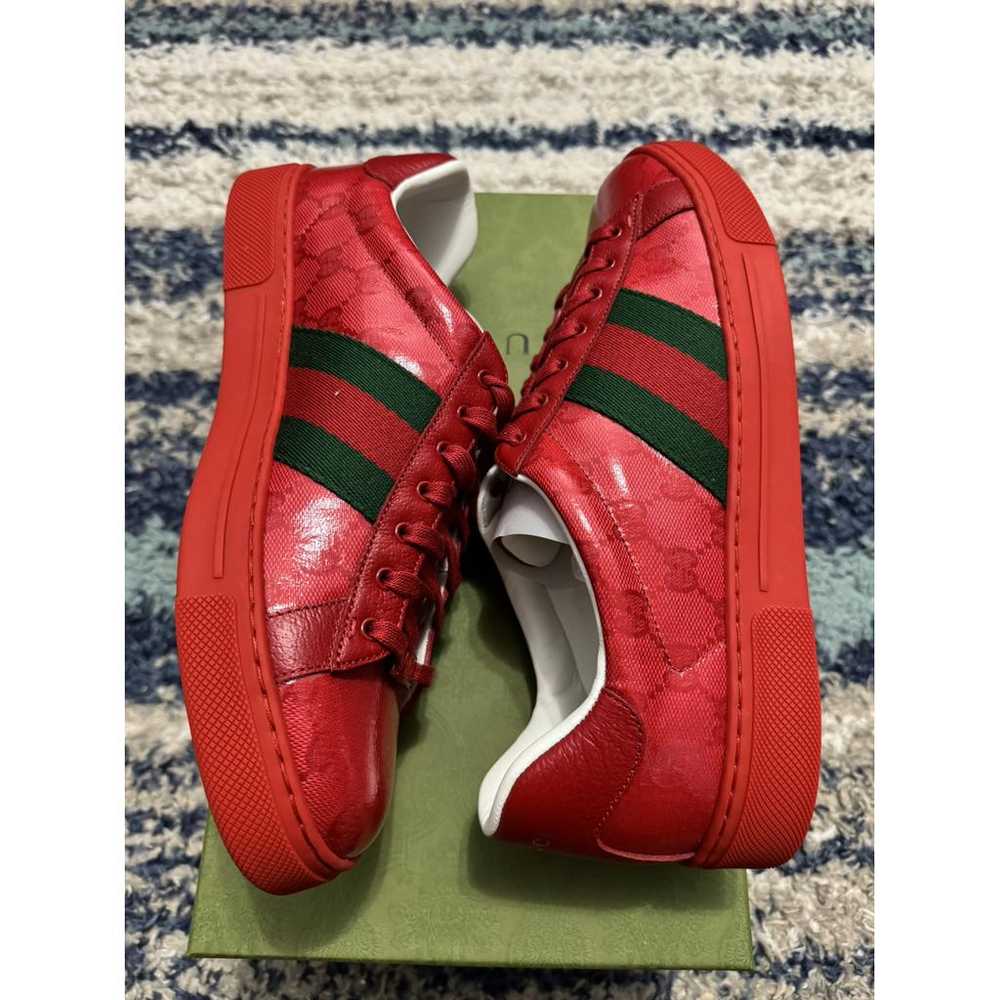 Gucci Ace patent leather low trainers - image 5