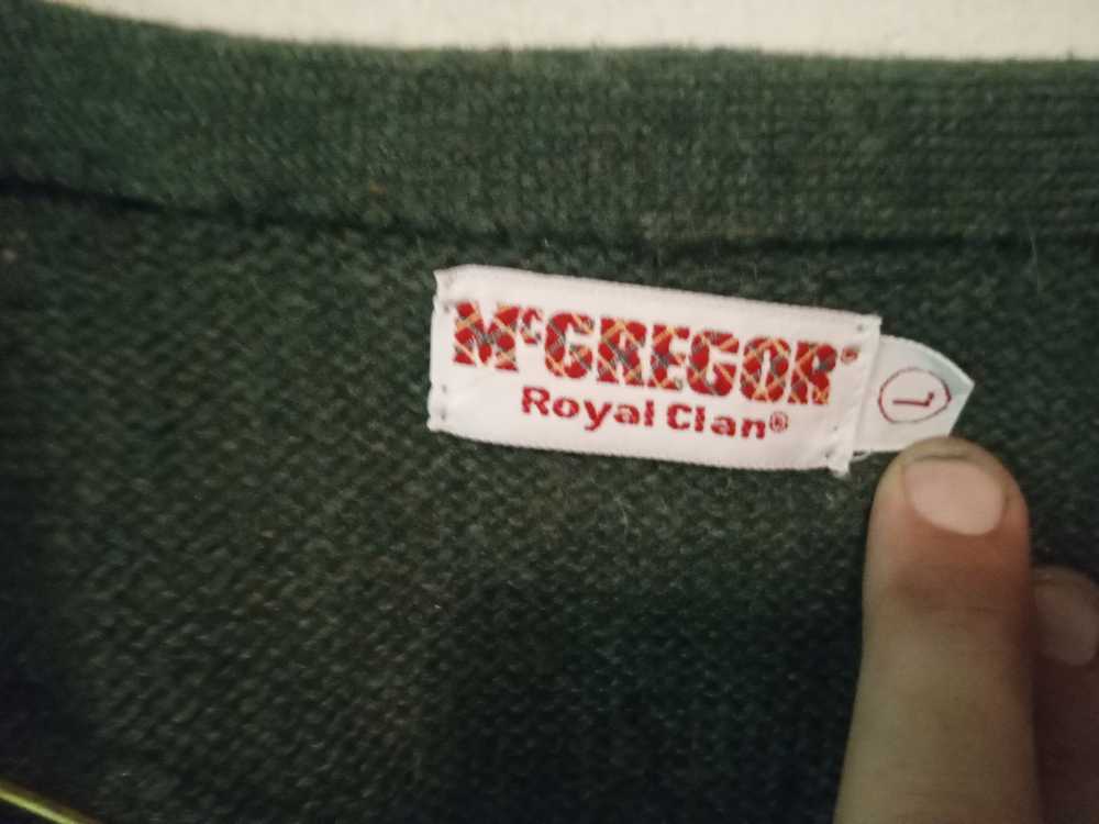 Mcgregor McGregor Royal Clan Green Knit Cardigan … - image 3