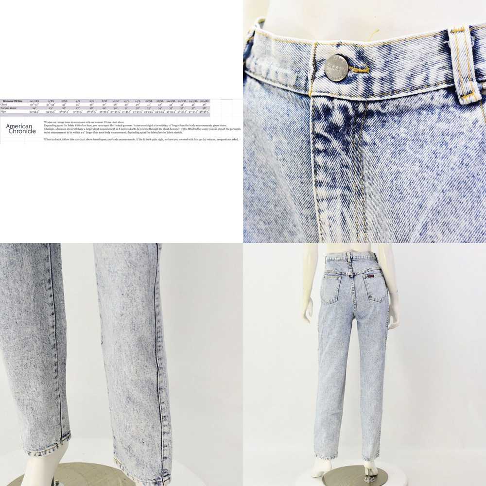 Vintage 90s Vintage Light Acid Wash Tapered Leg J… - image 3