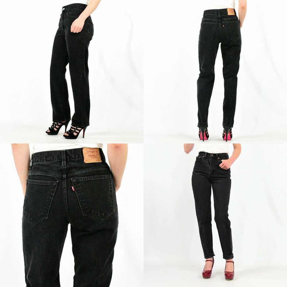 Levi's Vintage Womens Plus Levis High Waist Black… - image 4