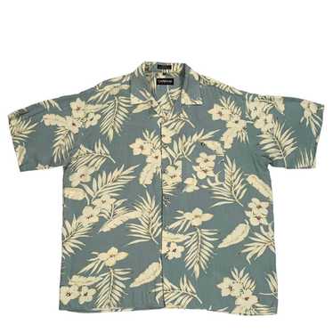 Vintage Vintage Caribbean Blues Mens Floral Hawaii