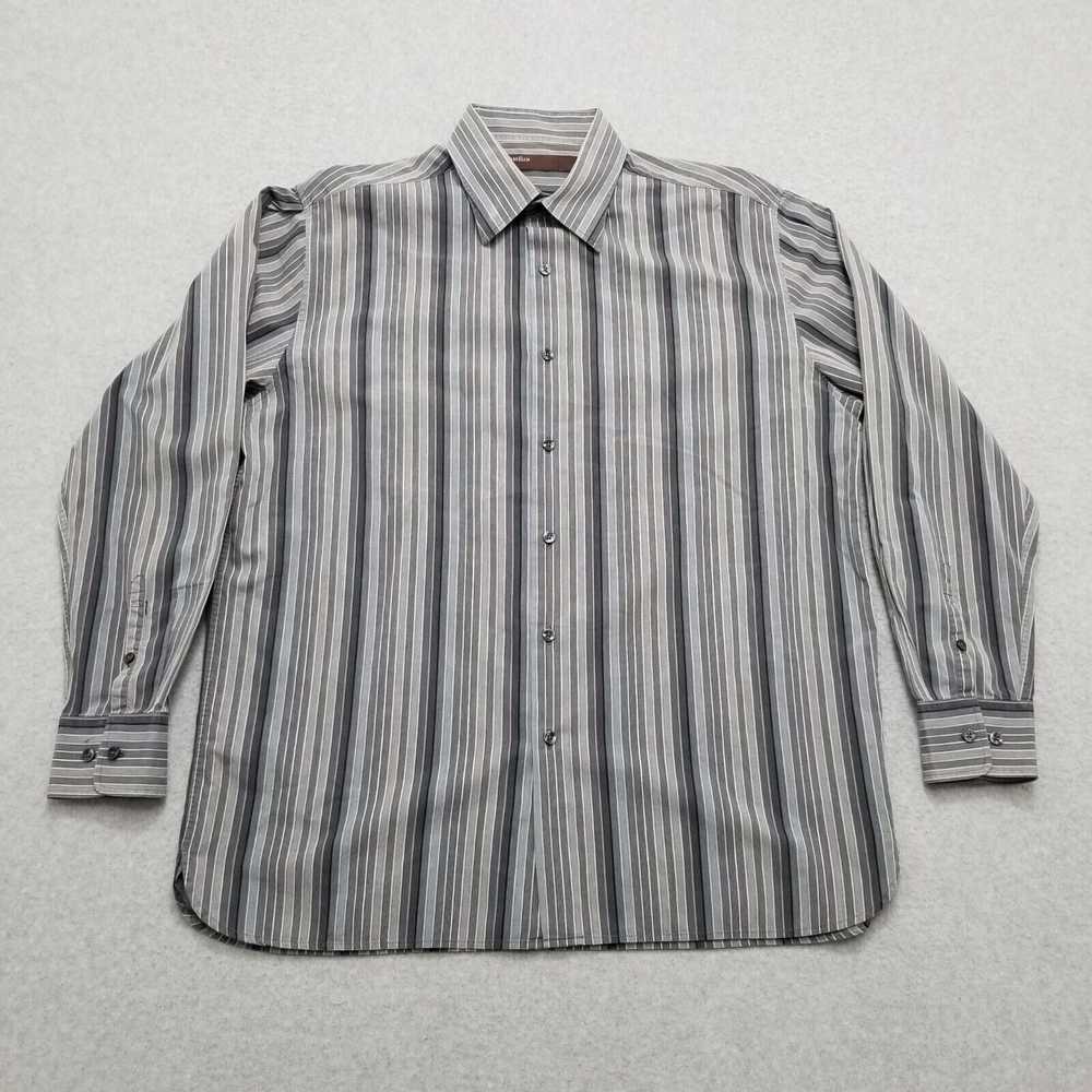 Perry Ellis Perry Ellis Shirt Mens Large Striped … - image 1