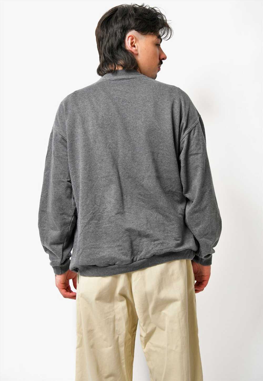 90s style grey sweatshirt with Only for members o… - image 5