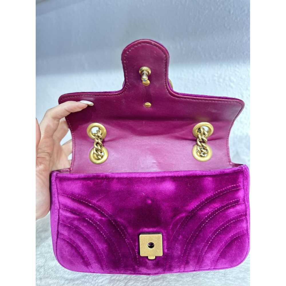 Gucci Marmont velvet handbag - image 8