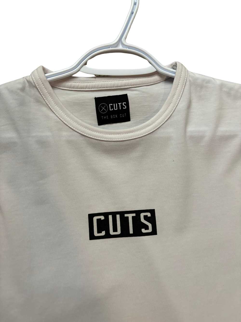 CUTS Logo Crew Curve-Hem | White Signature-fit PY… - image 5