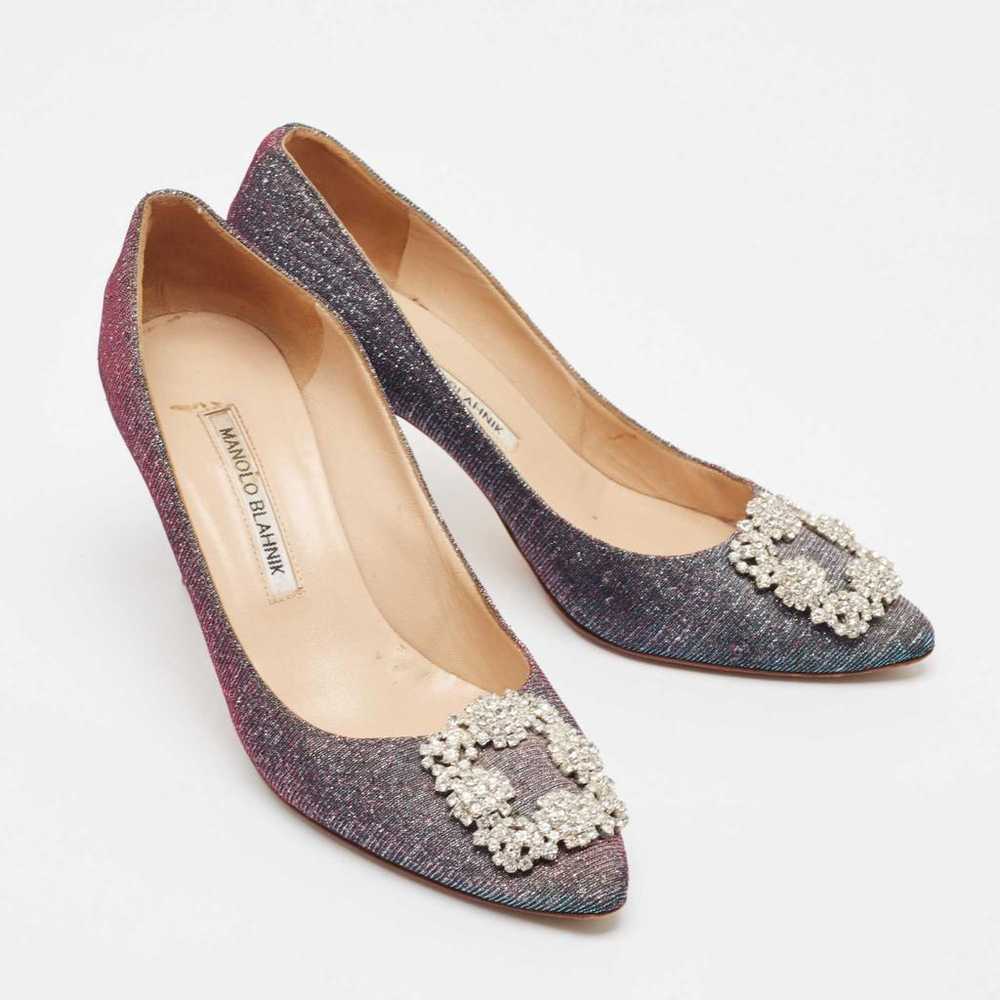 Manolo Blahnik Cloth heels - image 3