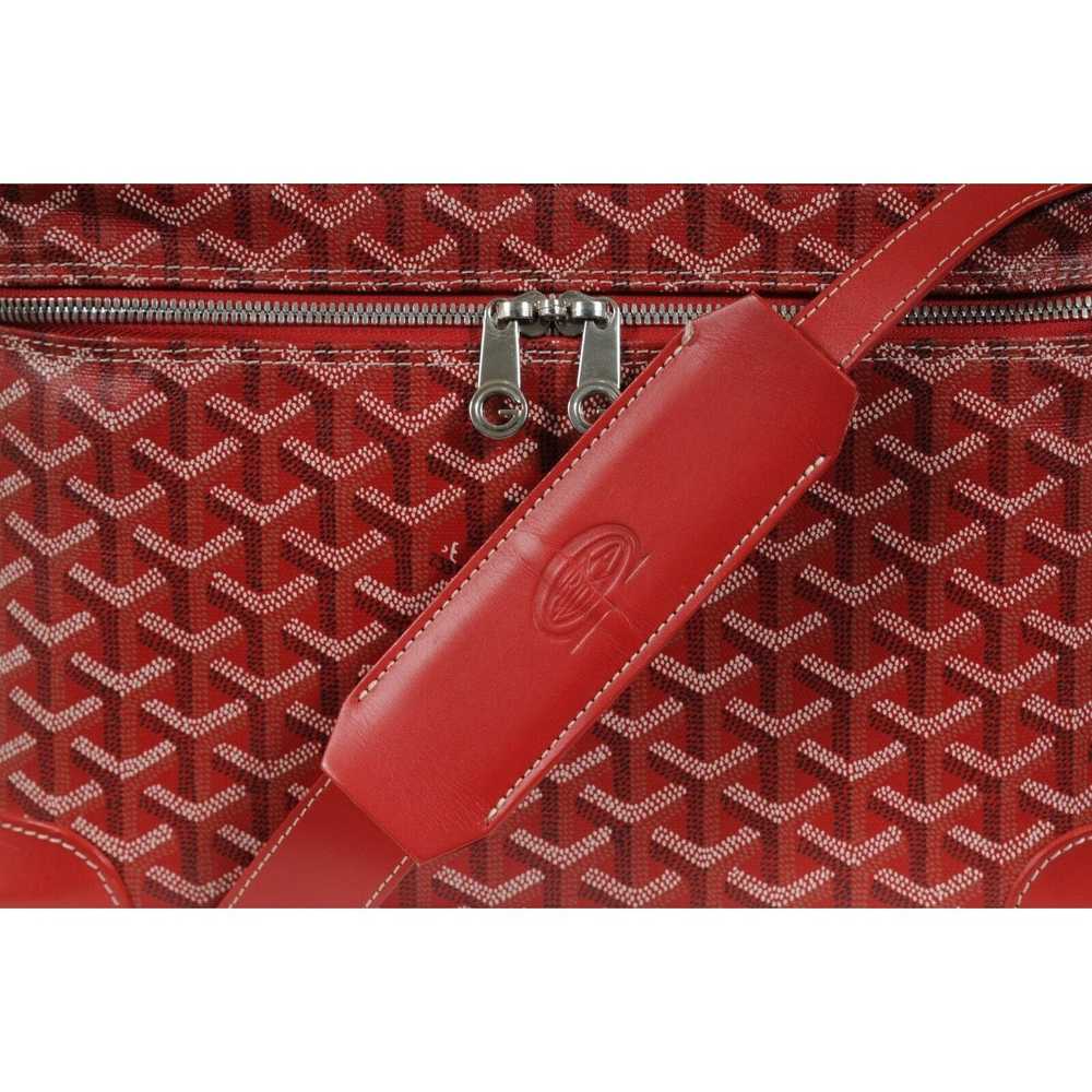 Goyard Vanity Train Case Red Canvas Crossbody Tra… - image 2