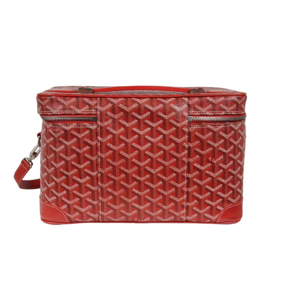 Goyard Vanity Train Case Red Canvas Crossbody Tra… - image 7