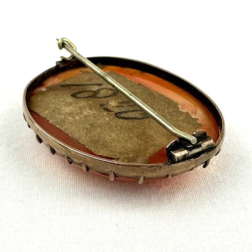 Georgian 10K Gold Carnelian Brooch - image 8