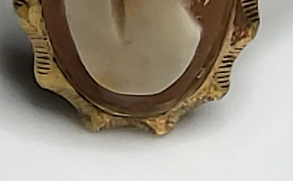 Vintage Gold Filled Conventry Cameo Ring - image 2