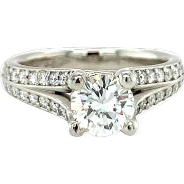 Platinum 1 Carat Diamond Engagement Ring