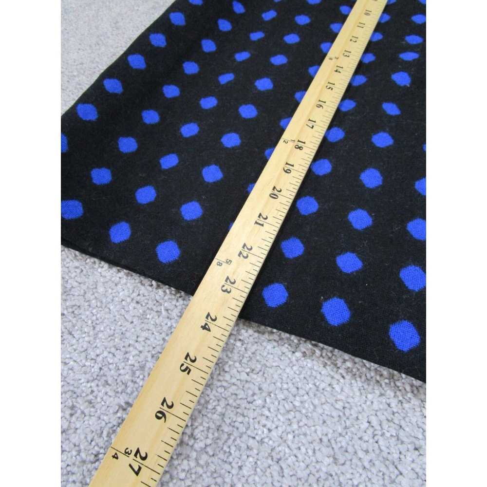 Talbots Talbots Skirt Womens 12 Black/Blue Polka … - image 2