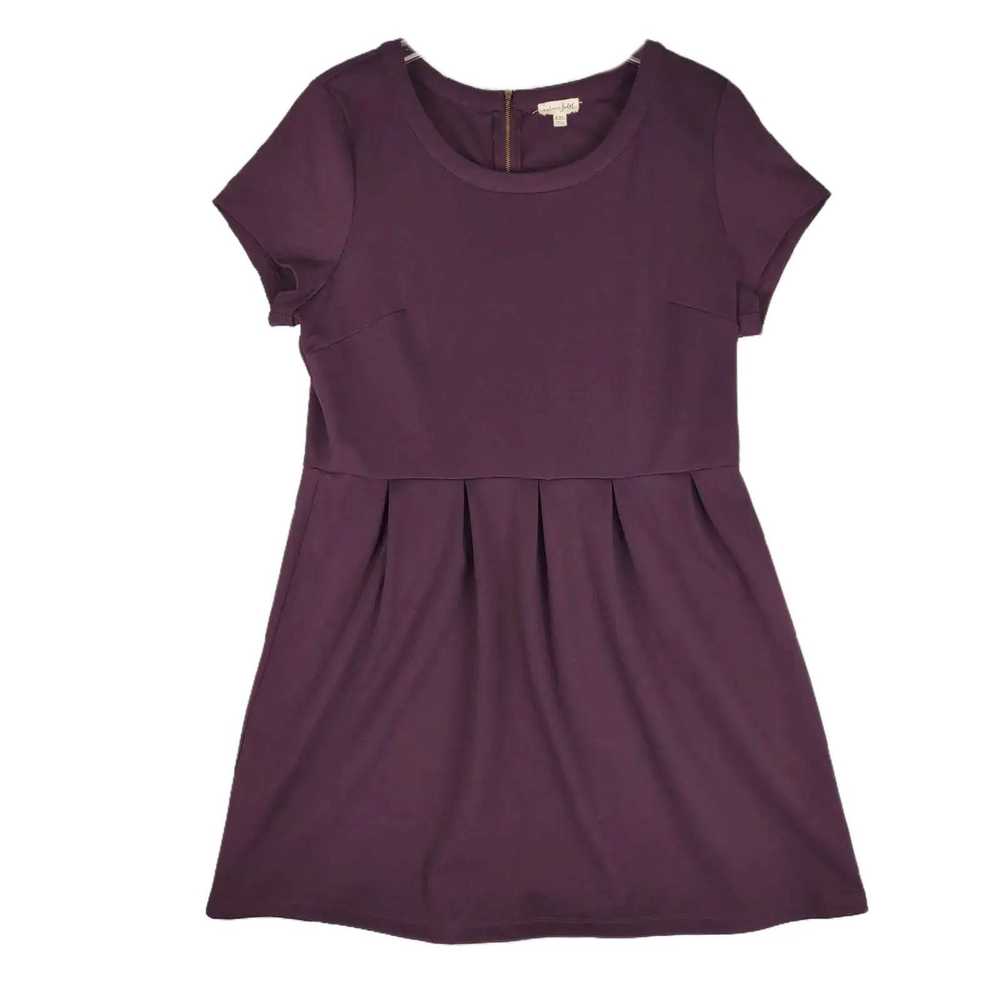 Other MAISON JULES Purple Pleated A-Line Skater M… - image 1