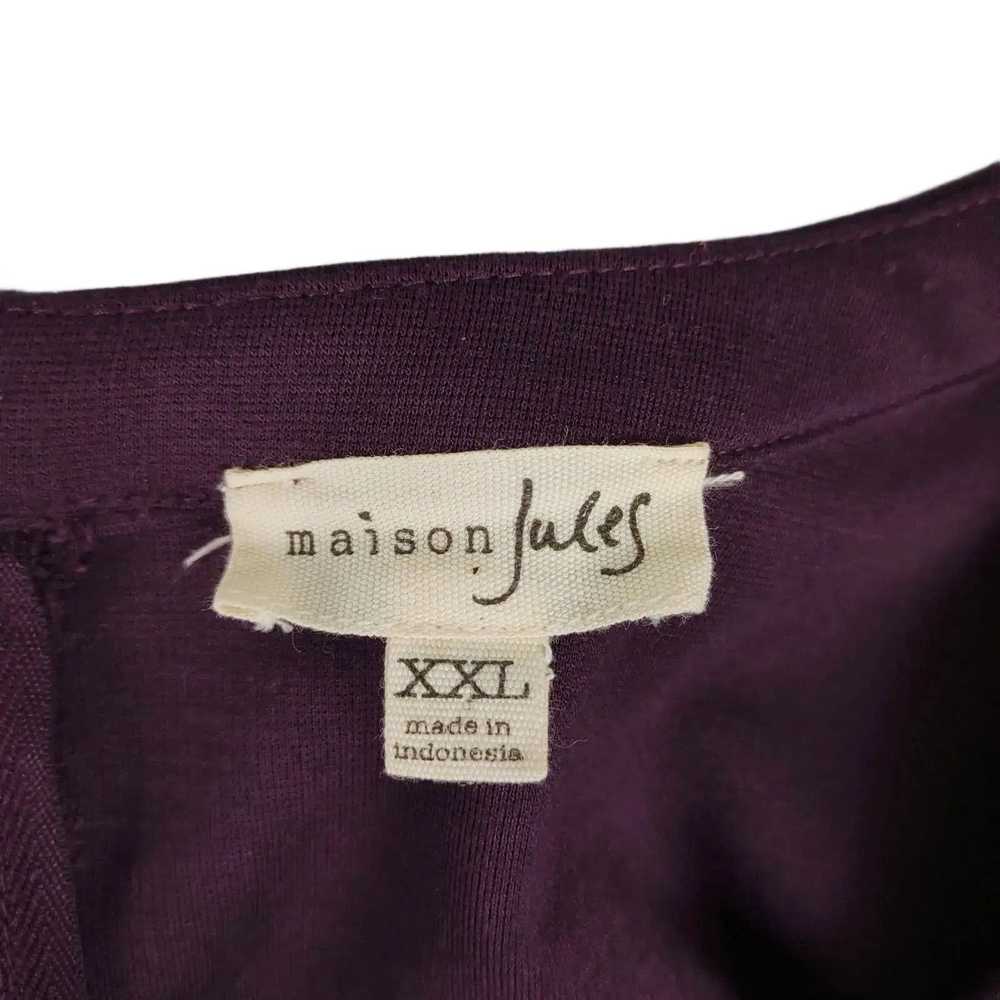 Other MAISON JULES Purple Pleated A-Line Skater M… - image 2