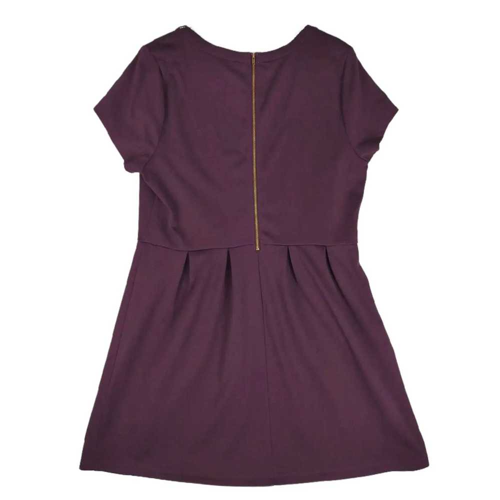 Other MAISON JULES Purple Pleated A-Line Skater M… - image 3